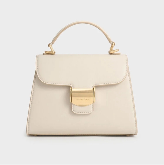 Charles & Keith - Violetta Trapeze Top Handle Bag. - Picture 1 of 13